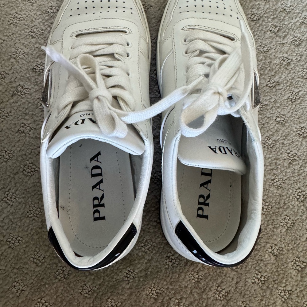 Prada downtown leather sneaker - Picture 5 of 7